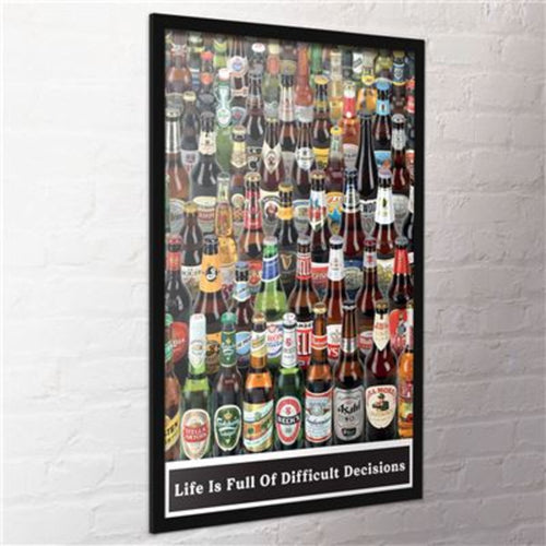 Poster Beers Life Is Full Of Difficult Choices 61x91 5cm PP2400016 2 | Yourdecoration.co.uk
