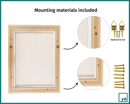 Canvas Floater Frame Back Materials | Yourdecoration.co.uk