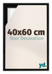 Lyon MDF Canvas Floater Frame 40x60cm Black Matte Front Size | Yourdecoration.co.uk