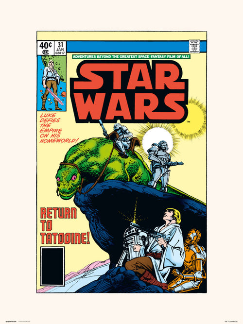 Grupo Erik Star Wars 31 Return To Tatooine Art Print 30x40cm | Yourdecoration.co.uk