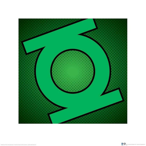 Pyramid DC Comics Green Lantern Symbol Art Print 40x40cm | Yourdecoration.co.uk