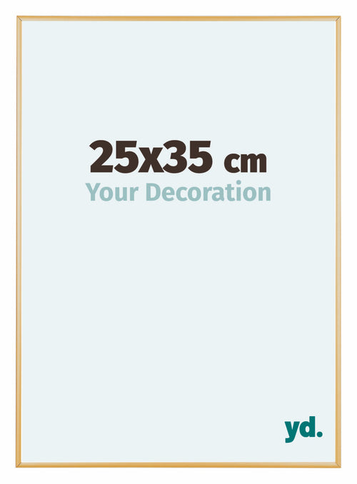 Austin Aluminium Photo Frame 25x35cm Gold Vintage Front Size | Yourdecoration.co.uk