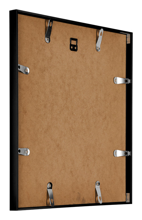 Austin Aluminium Photo Frame 50x50cm Black High Gloss Back Oblique | Yourdecoration.co.uk