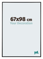 Austin Aluminium Photo Frame 67x98cm Black High Gloss Front Size | Yourdecoration.co.uk