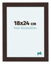 Como MDF Photo Frame 18x24cm Oak Dark Front Size | Yourdecoration.co.uk