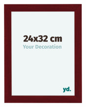 Como MDF Photo Frame 24x32cm Wine Red Swept Front Size | Yourdecoration.co.uk