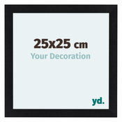 Como MDF Photo Frame 25x25cm Black Matte Front Size | Yourdecoration.co.uk