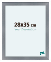 Como MDF Photo Frame 28x35cm Aluminium Brushed Front Size | Yourdecoration.co.uk
