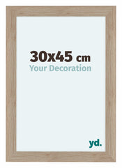 Como MDF Photo Frame 30x45cm Oak Light Front Size | Yourdecoration.co.uk