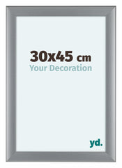 Como MDF Photo Frame 30x45cm Silver Matte Front Size | Yourdecoration.co.uk