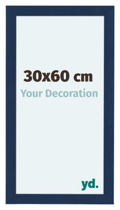 Como MDF Photo Frame 30x60cm Dark Blue Swept Front Size | Yourdecoration.co.uk
