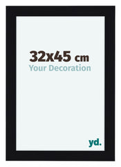 Como MDF Photo Frame 32x45cm Black High Gloss Front Size | Yourdecoration.co.uk