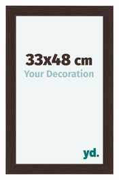 Como MDF Photo Frame 33x48cm Oak Dark Front Size | Yourdecoration.co.uk