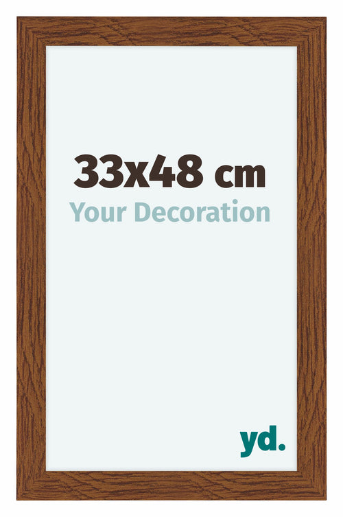 Como MDF Photo Frame 33x48cm Oak Rustic Front Size | Yourdecoration.co.uk