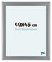Como MDF Photo Frame 40x45cm Silver Matte Front Size | Yourdecoration.co.uk
