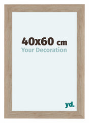 Como MDF Photo Frame 40x60cm Oak Light Front Size | Yourdecoration.co.uk
