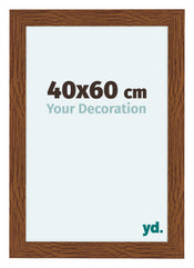 Como MDF Photo Frame 40x60cm Oak Rustic Front Size | Yourdecoration.co.uk