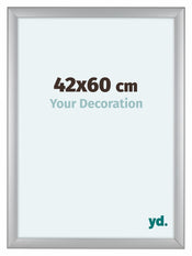 Como MDF Photo Frame 42x60cm Silver Matte Front Size | Yourdecoration.co.uk
