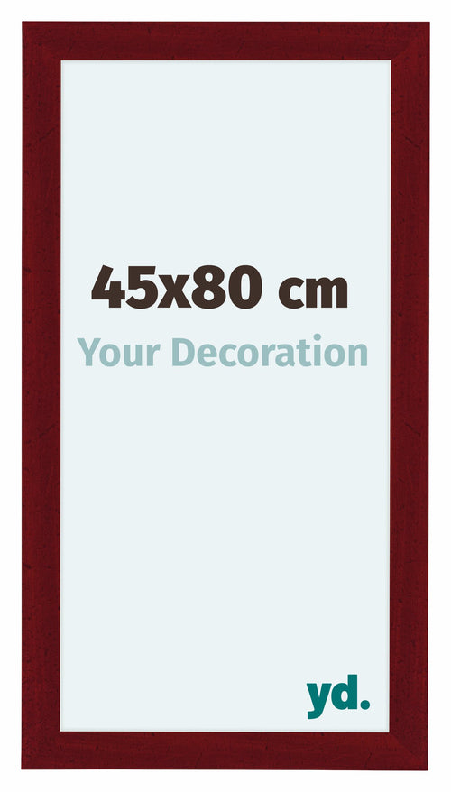 Como MDF Photo Frame 45x80cm Wine Red Swept Front Size | Yourdecoration.co.uk