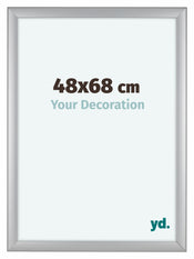 Como MDF Photo Frame 48x68cm Silver Matte Front Size | Yourdecoration.co.uk