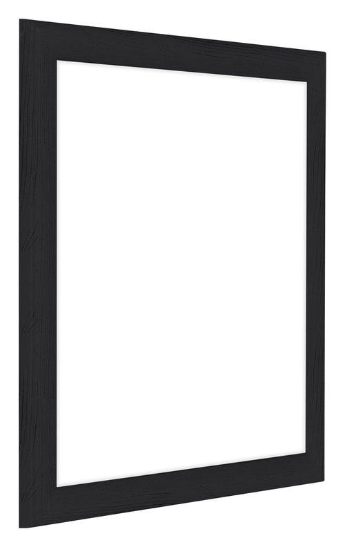 Como MDF Photo Frame 55x55cm Black Woodgrain Front Oblique | Yourdecoration.co.uk