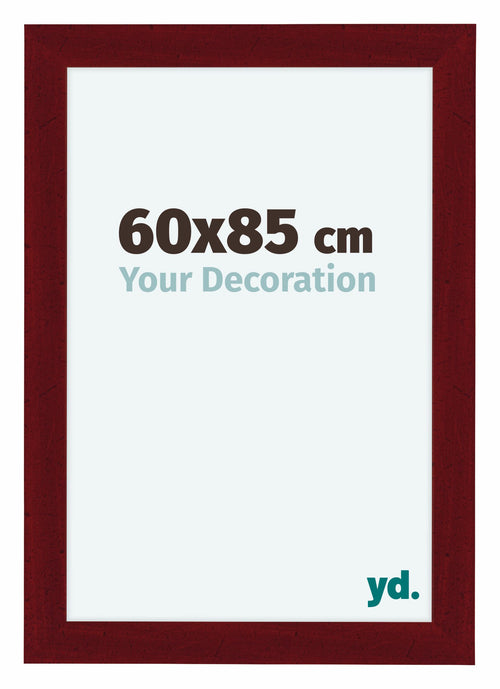 Como MDF Photo Frame 60x85cm Wine Red Swept Front Size | Yourdecoration.co.uk