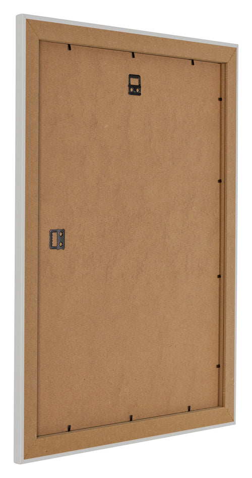 Como MDF Photo Frame 70x90cm White Woodgrain Back Oblique | Yourdecoration.co.uk