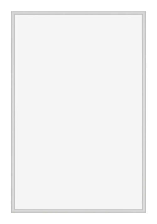 Miami Aluminium Photo Frame 62x93cm Silver Matt Front | Yourdecoration.co.uk