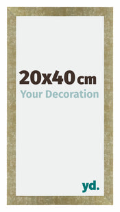 Mura MDF Photo Frame 20x40cm Gold Antique Front Size | Yourdecoration.co.uk