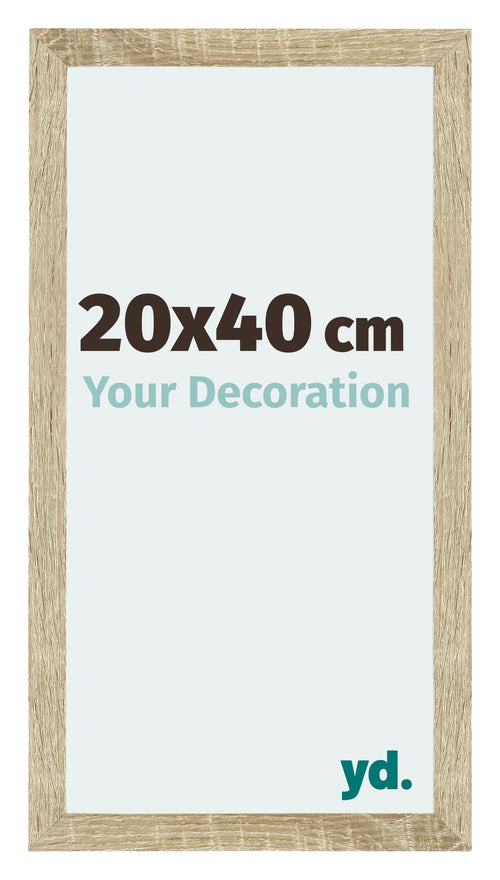 Mura MDF Photo Frame 20x40cm Sonoma Oak Front Size | Yourdecoration.co.uk