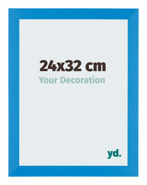 Mura MDF Photo Frame 24x32cm Bright Blue Front Size | Yourdecoration.co.uk