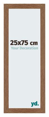 Mura MDF Photo Frame 25x75cm Oak Rustic Front Size | Yourdecoration.co.uk