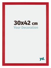 Mura MDF Photo Frame 30x42cm Red Front Size | Yourdecoration.co.uk