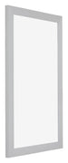 Mura MDF Photo Frame 30x50cm Silver Matte Front Oblique | Yourdecoration.co.uk