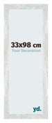 Mura MDF Photo Frame 33x98cm Argent Brillant Vintage Front Size | Yourdecoration.co.uk