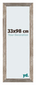 Mura MDF Photo Frame 33x98cm Métal Vintage Front Size | Yourdecoration.co.uk