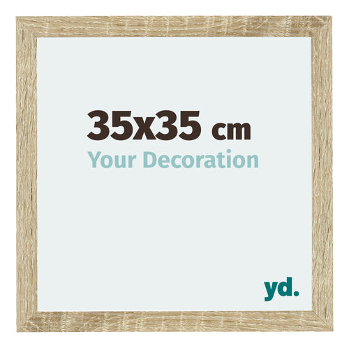Mura MDF Photo Frame 35x35cm Sonoma Oak Front Size | Yourdecoration.co.uk