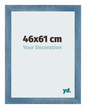 Mura MDF Photo Frame 46x61cm Bleu Brillant Patiné Front Size | Yourdecoration.co.uk