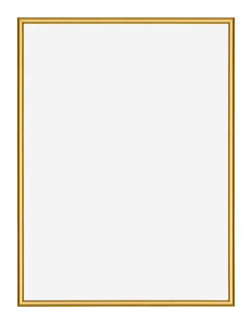 New York Aluminium Photo Frame 18x24cm Gold Shiny Front | Yourdecoration.co.uk