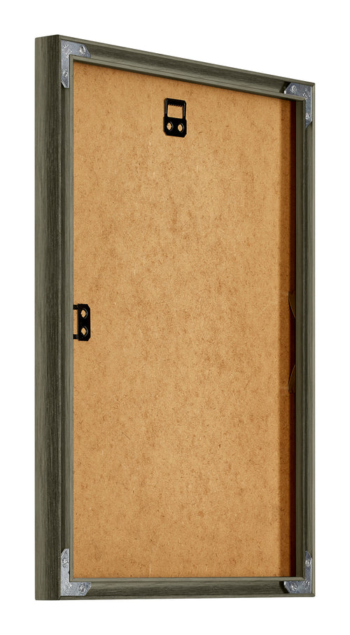 New York Aluminium Photo Frame 24x32cm Mercury Structure Back Oblique | Yourdecoration.co.uk