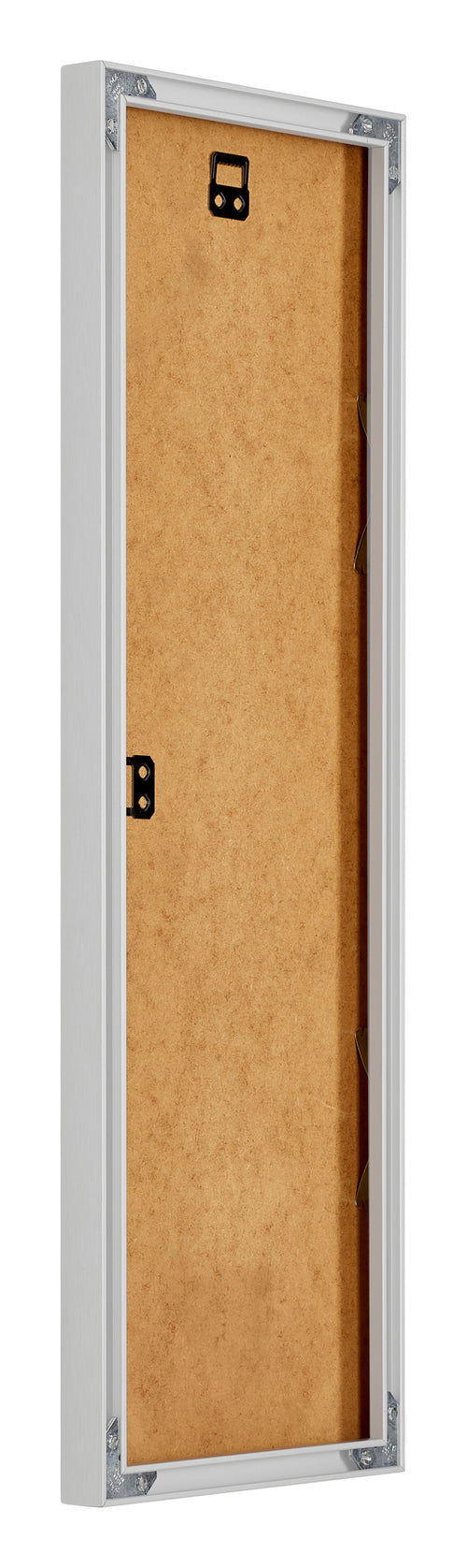 New York Aluminium Photo Frame 25x75cm Silver Matte Back Oblique | Yourdecoration.co.uk