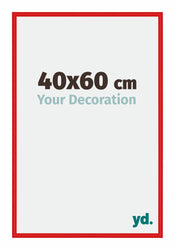 New York Aluminium Photo Frame 40x60cm Ferrari Red Front Size | Yourdecoration.co.uk