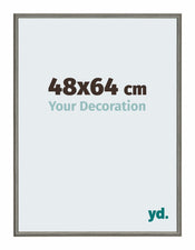 New York Aluminium Photo Frame 48x64cm Mercury Structure Front Size | Yourdecoration.co.uk