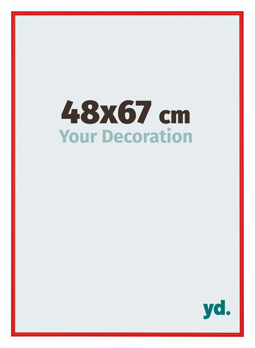 New York Aluminium Photo Frame 48x67cm Red Ferarri Front Size | Yourdecoration.co.uk