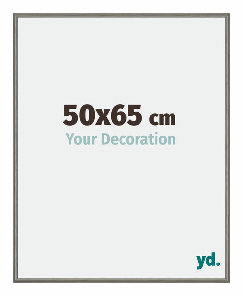 New York Aluminium Photo Frame 50x65cm Mercury Structure Front Size | Yourdecoration.co.uk