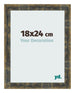 Photo Frame 18x24cm Blue Gold Melange MDF Pisa Front Size | Yourdecoration.co.uk
