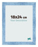 Photo Frame 18x24cm Clear Blue Swept MDF Pisa Front Size | Yourdecoration.co.uk