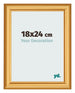 Photo Frame 18x24cm Gold Matte MDF Lazio Front Size | Yourdecoration.co.uk