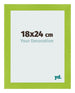 Photo Frame 18x24cm Green MDF Pisa Front Size | Yourdecoration.co.uk