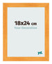 Photo Frame 18x24cm Orange MDF Pisa Front Size | Yourdecoration.co.uk